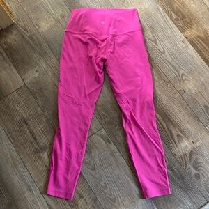 “Barbie” pink lululemon align leggings